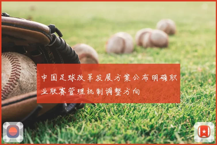 中国足球改革发展方案公布明确职业联赛管理机制调整方向
